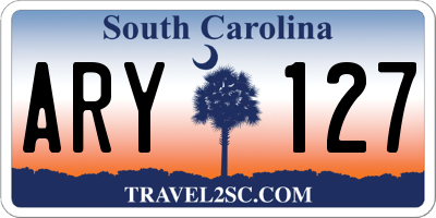 SC license plate ARY127