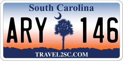 SC license plate ARY146