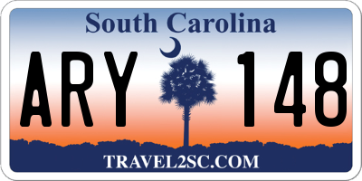 SC license plate ARY148