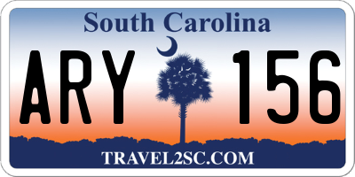 SC license plate ARY156