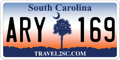 SC license plate ARY169