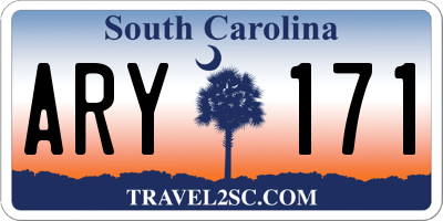 SC license plate ARY171