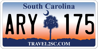 SC license plate ARY175