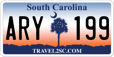 SC license plate ARY199