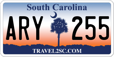 SC license plate ARY255
