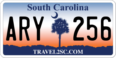 SC license plate ARY256