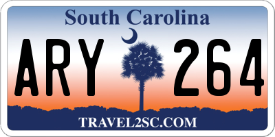 SC license plate ARY264