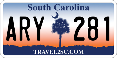 SC license plate ARY281