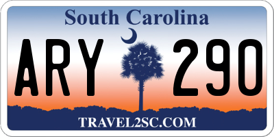 SC license plate ARY290