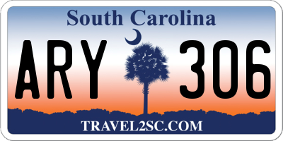 SC license plate ARY306