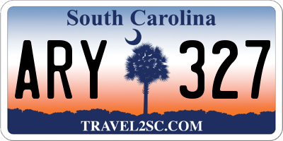 SC license plate ARY327