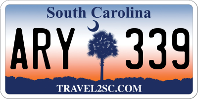 SC license plate ARY339