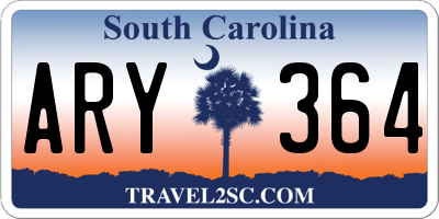 SC license plate ARY364
