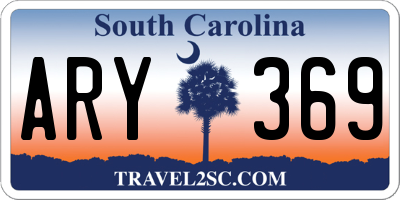 SC license plate ARY369