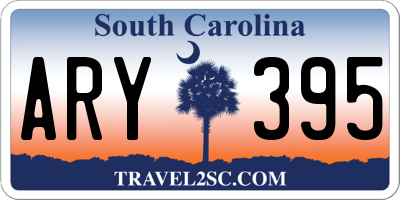 SC license plate ARY395
