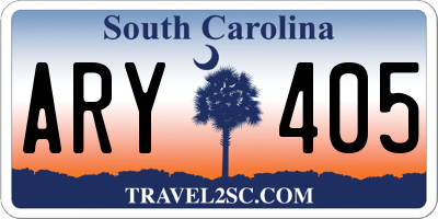 SC license plate ARY405