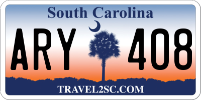SC license plate ARY408