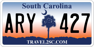SC license plate ARY427