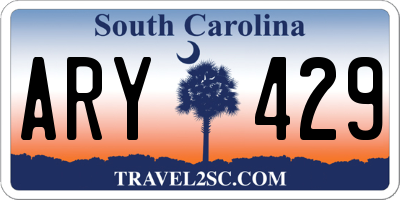 SC license plate ARY429
