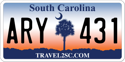SC license plate ARY431