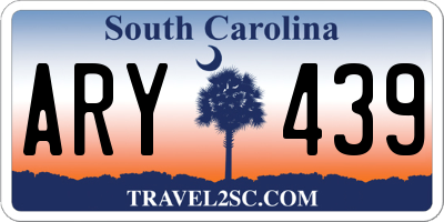 SC license plate ARY439