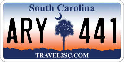 SC license plate ARY441