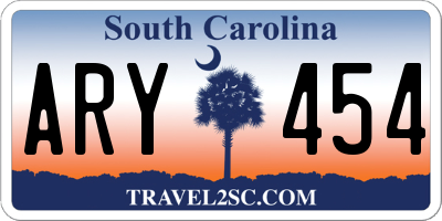 SC license plate ARY454