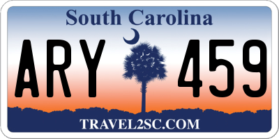 SC license plate ARY459