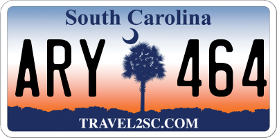 SC license plate ARY464