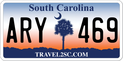 SC license plate ARY469