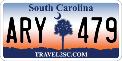 SC license plate ARY479