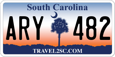 SC license plate ARY482