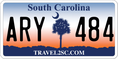 SC license plate ARY484