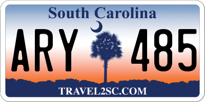 SC license plate ARY485