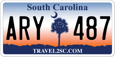 SC license plate ARY487