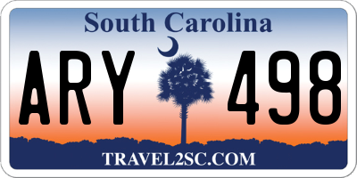 SC license plate ARY498