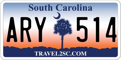 SC license plate ARY514