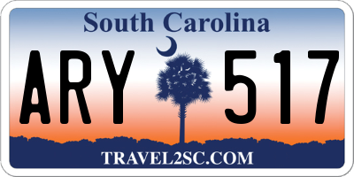 SC license plate ARY517