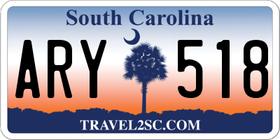 SC license plate ARY518