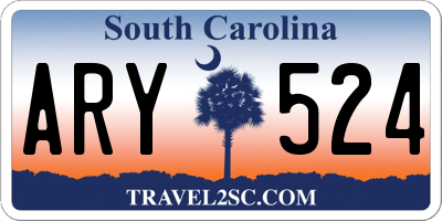 SC license plate ARY524