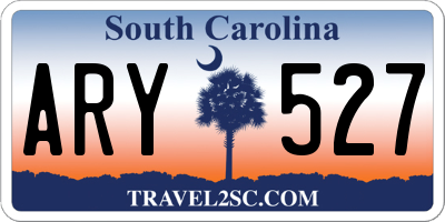 SC license plate ARY527