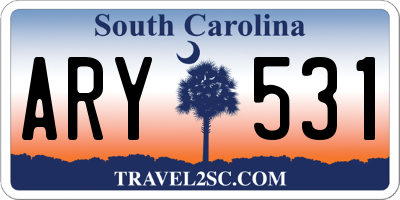 SC license plate ARY531