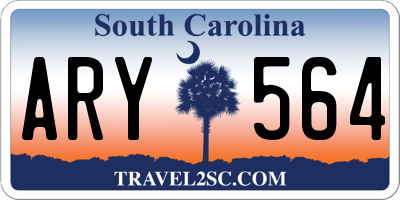 SC license plate ARY564