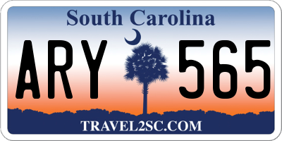 SC license plate ARY565