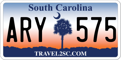 SC license plate ARY575