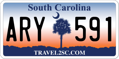 SC license plate ARY591