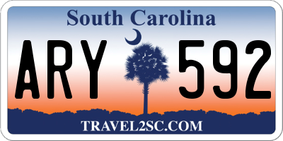 SC license plate ARY592