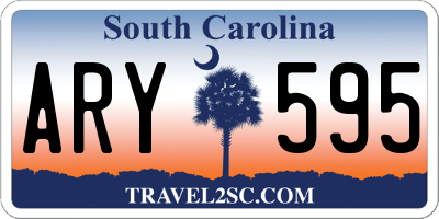 SC license plate ARY595