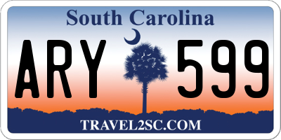 SC license plate ARY599
