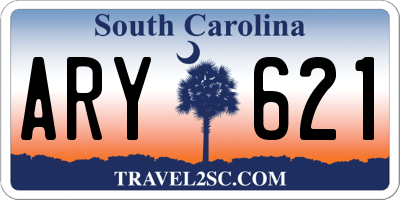 SC license plate ARY621